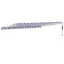 Toldo retráctil automático azul y blanco 4x3 m de , Toldos - Ref: Foro24-3154473, Precio: 440,51 €, Descuento: %
