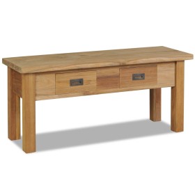 Banco de recibidor de madera de teca maciza 90x30x40 cm de , Bancos para recibidores y almacenamiento - Ref: Foro24-244486, P...