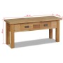 Banco de recibidor de madera de teca maciza 90x30x40 cm de , Bancos para recibidores y almacenamiento - Ref: Foro24-244486, P...