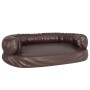 Cama para perros de espuma cuero sintético marrón 88x65 cm de , Camas para perros - Ref: Foro24-171321, Precio: 87,81 €, Desc...