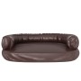 Cama para perros de espuma cuero sintético marrón 88x65 cm de , Camas para perros - Ref: Foro24-171321, Precio: 87,81 €, Desc...