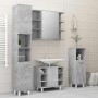 Armario de espejo de baño contrachapada gris 80x20,5x64 cm de , Tocadores de baño - Ref: Foro24-802610, Precio: 89,50 €, Desc...