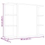 Armario de espejo de baño contrachapada gris 80x20,5x64 cm de , Tocadores de baño - Ref: Foro24-802610, Precio: 89,50 €, Desc...