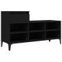 Mueble zapatero madera contrachapada negro 102x36x60 cm de , Zapateros y organizadores de calzado - Ref: Foro24-821213, Preci...