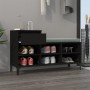 Mueble zapatero madera contrachapada negro 102x36x60 cm de , Zapateros y organizadores de calzado - Ref: Foro24-821213, Preci...