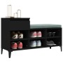Mueble zapatero madera contrachapada negro 102x36x60 cm de , Zapateros y organizadores de calzado - Ref: Foro24-821213, Preci...