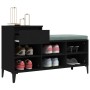 Mueble zapatero madera contrachapada negro 102x36x60 cm de , Zapateros y organizadores de calzado - Ref: Foro24-821213, Preci...