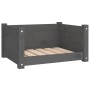Cama para perros madera maciza de pino gris 55,5x45,5x28 cm de , Camas para perros - Ref: Foro24-821444, Precio: 53,24 €, Des...