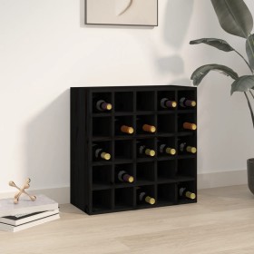 Botellero de madera maciza de pino negro 56x25x56 cm de , Armarios para vino y licores - Ref: Foro24-821541, Precio: 103,03 €...