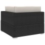 Asiento seccional de esquina con cojines 1 uds ratán PE negro de , Sofás modulares de exterior - Ref: Foro24-46798, Precio: 1...