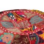 Puf redondo de pachtwork algodón hecho a mano 40x20 cm rojo de , Otomanas - Ref: Foro24-246571, Precio: 46,34 €, Descuento: %