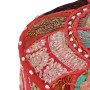 Puf redondo de pachtwork algodón hecho a mano 40x20 cm rojo de , Otomanas - Ref: Foro24-246571, Precio: 46,34 €, Descuento: %