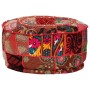 Puf redondo de pachtwork algodón hecho a mano 40x20 cm rojo de , Otomanas - Ref: Foro24-246571, Precio: 46,34 €, Descuento: %