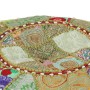 Puf redondo de pachtwork algodón hecho a mano 40x20 cm verde de , Otomanas - Ref: Foro24-246573, Precio: 57,86 €, Descuento: %