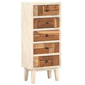 Cajonera de madera maciza reciclada 45x30x105 cm de , Taquillas y armarios de almacenamiento - Ref: Foro24-286537, Precio: 27...
