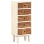 Cajonera de madera maciza reciclada 45x30x105 cm de , Taquillas y armarios de almacenamiento - Ref: Foro24-286537, Precio: 27...