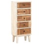 Cajonera de madera maciza reciclada 45x30x105 cm de , Taquillas y armarios de almacenamiento - Ref: Foro24-286537, Precio: 27...