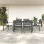 Juego de comedor para jardín 7 piezas acero y textilene negro de , Conjuntos de jardín - Ref: Foro24-3200731, Precio: 407,15 ...