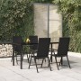 Juego de comedor de jardín 5 piezas ratán sintético negro de , Conjuntos de jardín - Ref: Foro24-3156512, Precio: 376,55 €, D...