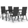 Juego de comedor de jardín 5 piezas ratán sintético negro de , Conjuntos de jardín - Ref: Foro24-3156512, Precio: 376,55 €, D...