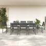 Juego de comedor para jardín 9 piezas acero y textilene negro de , Conjuntos de jardín - Ref: Foro24-3200725, Precio: 644,82 ...