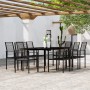 Juego de comedor de jardín 9 piezas negro de , Conjuntos de jardín - Ref: Foro24-3099208, Precio: 564,66 €, Descuento: %