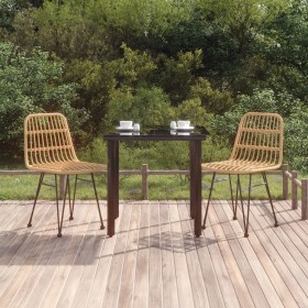 Juego de comedor de jardín 3 piezas ratán sintético de , Conjuntos de jardín - Ref: Foro24-3157887, Precio: 240,78 €, Descuen...