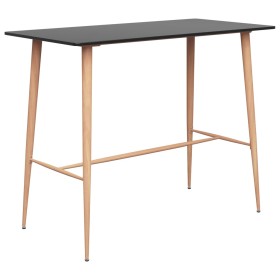 Mesa alta de cocina negro 120x60x105 cm en Mesas de comedor | Comprar online en Foru.es