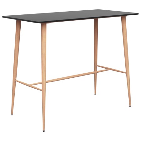 Mesa alta de cocina negro 120x60x105 cm en Mesas de comedor | Comprar online en Foru.es