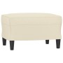 Juego de sofás con cojines 3 piezas cuero sintético color crema de , Sofás - Ref: Foro24-3201394, Precio: 515,47 €, Descuento: %