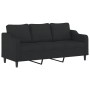Juego de sofás con cojines 3 piezas tela negro de , Sofás - Ref: Foro24-3201846, Precio: 515,54 €, Descuento: %