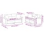Juego de sofás con cojines 2 piezas cuero sintético gris de , Sofás - Ref: Foro24-3202374, Precio: 491,66 €, Descuento: %