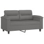 Juego de sofás con cojines 3 piezas tela microfibra gris oscuro de , Sofás - Ref: Foro24-3202322, Precio: 522,14 €, Descuento: %