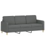 Juego de sofás con cojines 4 piezas tela gris oscuro de , Sofás - Ref: Foro24-3202079, Precio: 708,98 €, Descuento: %