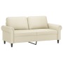 Juego de sofás con cojines 3 piezas cuero sintético crema de , Sofás - Ref: Foro24-3202156, Precio: 489,60 €, Descuento: %