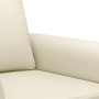 Juego de sofás con cojines 3 piezas cuero sintético crema de , Sofás - Ref: Foro24-3202156, Precio: 489,60 €, Descuento: %