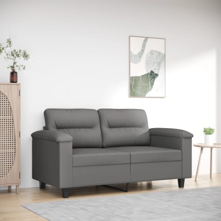 Sofá de 2 plazas de tela de microfibra gris oscuro 120 cm de , Sofás - Ref: Foro24-359557, Precio: 246,53 €, Descuento: %