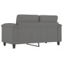 Sofá de 2 plazas de tela de microfibra gris oscuro 120 cm de , Sofás - Ref: Foro24-359557, Precio: 246,53 €, Descuento: %