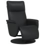 Sillón reclinable con reposapiés cuero sintético negro de , Sillones - Ref: Foro24-356549, Precio: 173,14 €, Descuento: %