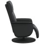 Sillón reclinable con reposapiés cuero sintético negro de , Sillones - Ref: Foro24-356549, Precio: 173,14 €, Descuento: %