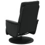 Sillón reclinable con reposapiés cuero sintético negro de , Sillones - Ref: Foro24-356549, Precio: 173,14 €, Descuento: %