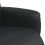 Sillón reclinable con reposapiés cuero sintético negro de , Sillones - Ref: Foro24-356549, Precio: 173,14 €, Descuento: %