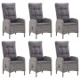 Juego de comedor de jardín de 7 piezas gris de vidaXL, Conjuntos de jardín - Ref: Foro24-3067775, Precio: 934,91 €, Descuento: %