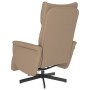 Sillón reclinable masaje reposapiés cuero sintético capuchino de , Sillones - Ref: Foro24-356596, Precio: 240,78 €, Descuento: %
