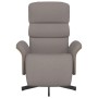 Sillón reclinable con reposapiés tela gris taupe de , Sillones - Ref: Foro24-356606, Precio: 209,80 €, Descuento: %
