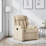 Sillón reclinable de tela crema de , Sillones - Ref: Foro24-373583, Precio: 230,01 €, Descuento: %