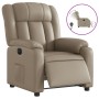 Sillón reclinable eléctrico de cuero sintético color capuchino de , Sillones - Ref: Foro24-3205256, Precio: 268,69 €, Descuen...
