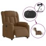 Sillón reclinable eléctrico de tela marrón de , Sillones - Ref: Foro24-3205296, Precio: 279,89 €, Descuento: %