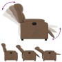 Sillón reclinable eléctrico de tela marrón de , Sillones - Ref: Foro24-3205296, Precio: 279,89 €, Descuento: %