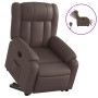 Sillón reclinable elevable eléctrico de cuero sintético marrón de , Sillones - Ref: Foro24-3205280, Precio: 325,82 €, Descuen...